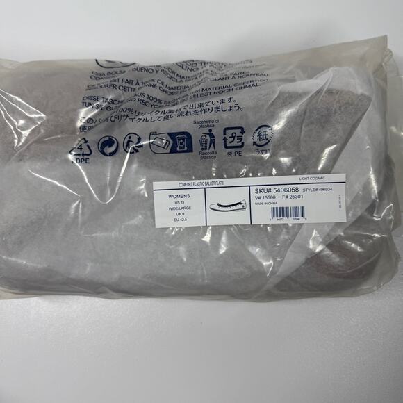 NIB • Lands End Women's Comfort Elastic Learher Ballet Size: 11W - Picture 8 of 8